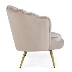 Outlet Bizzotto DIVANO IN VELLUTO GRIGIO CHIARO - GILIOLA