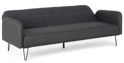 Best Bizzotto DIVANO LETTO IN TESSUTO NERO - BRIDJET