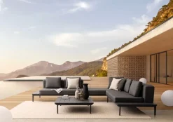 Online Bizzotto DIVANO LOUNGE IN ALLUMINIO ANTRACITE WG21 - MATRIX