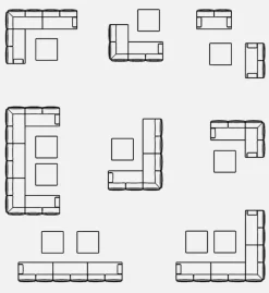 Sale Bizzotto DIVANO 2P ANGOLARE C-C GERALD ANTR JX55