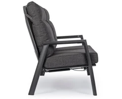 Clearance Bizzotto DIVANO RECLINABILE IN ALLUMINIO ANTRACITE JX55 - KLEDI