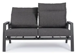 Clearance Bizzotto DIVANO RECLINABILE IN ALLUMINIO ANTRACITE JX55 - KLEDI