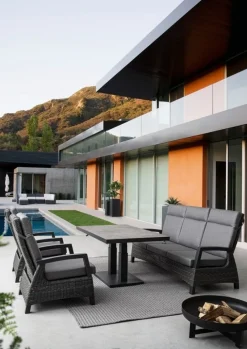 Clearance Bizzotto DIVANO RECLINABILE IN ALLUMINIO ANTRACITE JX55 - BRITTON