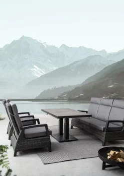 Clearance Bizzotto DIVANO RECLINABILE IN ALLUMINIO ANTRACITE JX55 - BRITTON