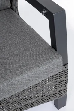 Clearance Bizzotto DIVANO RECLINABILE IN ALLUMINIO ANTRACITE JX55 - BRITTON