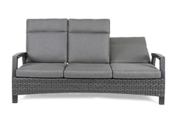 Clearance Bizzotto DIVANO RECLINABILE IN ALLUMINIO ANTRACITE JX55 - BRITTON