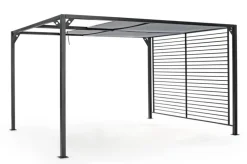 Best Bizzotto GAZEBO IN ALLUMINIO 3X3.6 ANTRACITE LH32 - NOAH