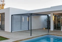 Best Bizzotto GAZEBO IN ALLUMINIO 3X3.6 ANTRACITE LH32 - NOAH