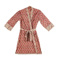 Discount Bizzotto KIMONO LORIENT ROSSO C-FOGLIA-FIORE PICC