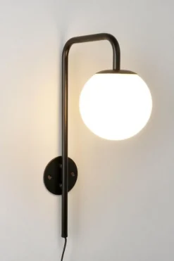 Discount Bizzotto LAMPADA APPLIQUE DELPHINE TO NERO H50