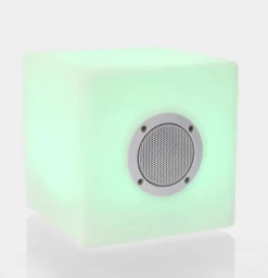 Sale Bizzotto LAMPADA LED SPEAKER IN PLASTICA 20X20 - CUBO