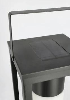 Clearance Bizzotto LAMPADA SOLAR LED QU NERO C-MANICO H38
