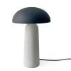 Discount Bizzotto LAMPADA TAV. DELPHINE TONDO GRIGIO H39,5