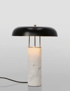 Discount Bizzotto LAMPADA TAV. KAITHAL MARMORIZZ BIANC H33