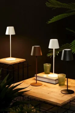 Clearance Bizzotto LAMPADA TAV. LED ETNA BIANCO H38