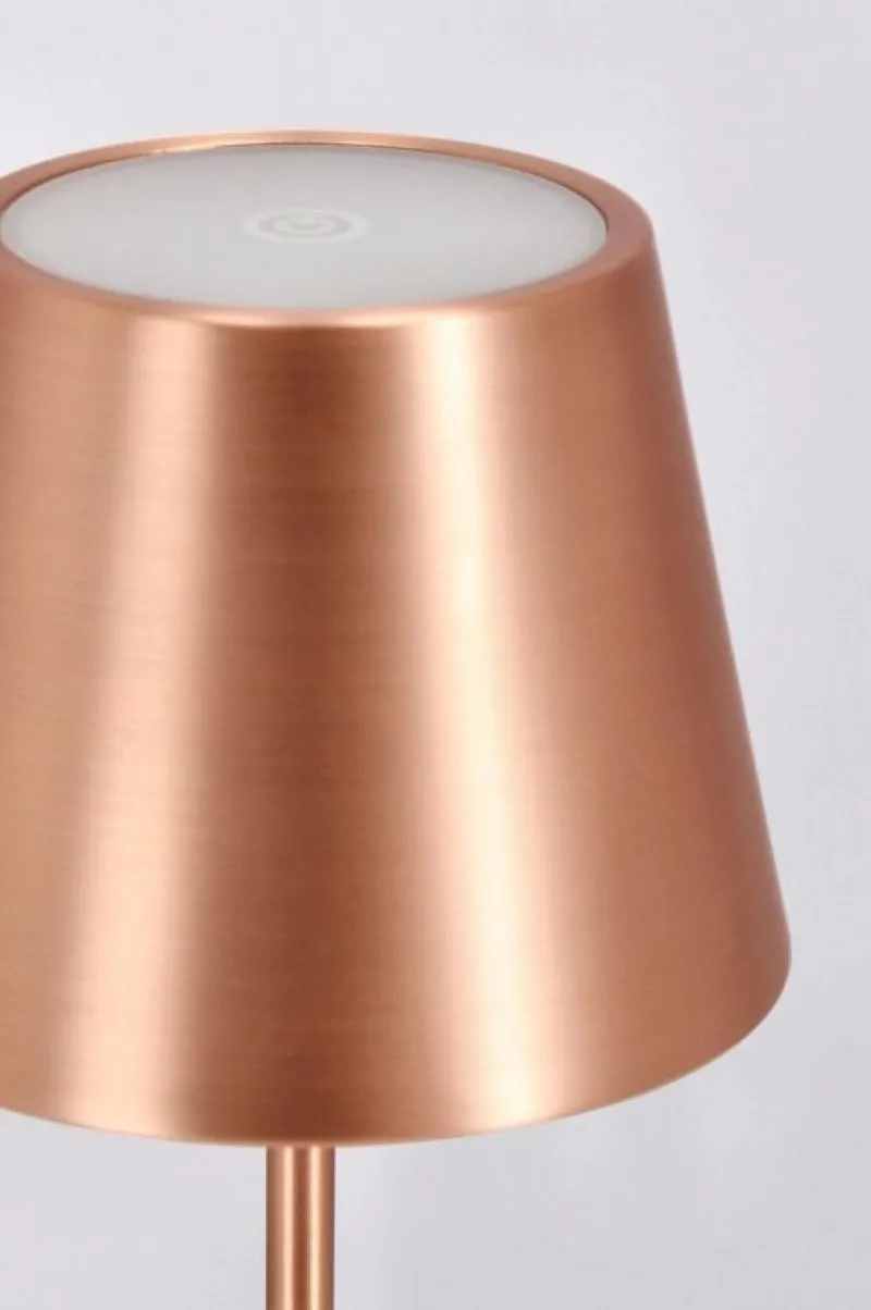 Discount Bizzotto LAMPADA TAV. LED ETNA BRONZO H38