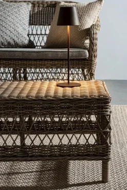 Outlet Bizzotto LAMPADA TAV. LED ETNA MARRONE H38