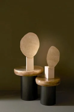 Outlet Bizzotto LAMPADA TAVOLO NEEV BEIGE H46