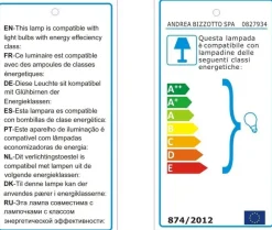 Best Bizzotto LAMPADARIO ASTRO SAGOMATO BIANCO D50