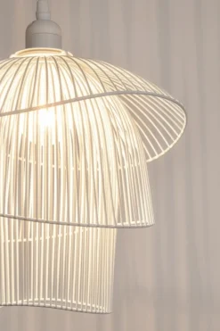 Outlet Bizzotto LAMPADARIO CIAD BIANCO H26