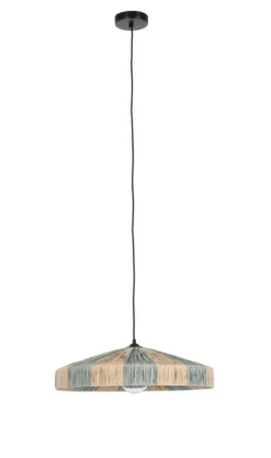 New Bizzotto LAMPADARIO KANDA NATURALE AZZURRO D50