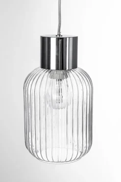 Sale Bizzotto LAMPADARIO 1LUCE SHOWY TRASP-ARGENTO