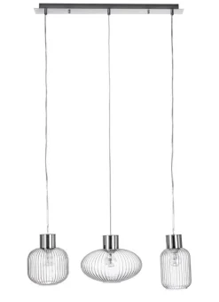 Sale Bizzotto LAMPADARIO 3LUCI SHOWY RETT TRASP-ARG