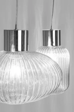 Sale Bizzotto LAMPADARIO 3LUCI SHOWY RETT TRASP-ARG