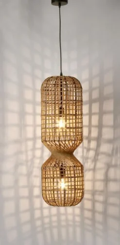 Outlet Bizzotto LAMPADARIO MALABO NATURALE H77,5