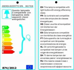 Discount Bizzotto LAMPADARIO SUN RATTAN GIALLO-ARANCIO