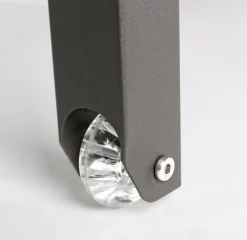 Discount Bizzotto LETTINO CON RUOTE IN ALLUMINIO IMPILABILE ANTRACITE - KONNOR