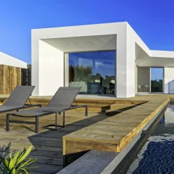 Discount Bizzotto LETTINO CON RUOTE IN ALLUMINIO IMPILABILE ANTRACITE - KONNOR