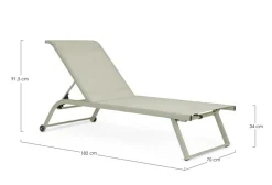 Hot Bizzotto LETTINO C-RUOTE TAYLOR BREEZE