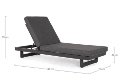 Online Bizzotto LETTINO IN ALLUMINIO ANTRACITE WG21 - INFINITY