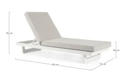 Online Bizzotto LETTINO IN ALLUMINIO BIANCO WG20 - INFINITY