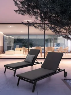 Sale Bizzotto LETTINO IN ALLUMINIO CON RUOTE ANTRACITE WG21 - JALISCO