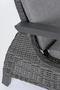 Bizzotto LETTINO RECLINABILE CON CUSCINI ANTRACITE JX55 - BRITTON