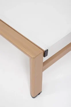 Outlet Bizzotto LETTINO SKIPPER NEW C-RUOTE NAT/BIANCO