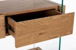Online Bizzotto LIBRERIA 2 CASSETTI NERA - LINE WOOD