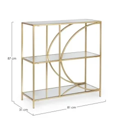 Discount Bizzotto LIBRERIA BASSA IN METALLO - ELENOR