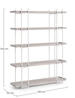 New Bizzotto LIBRERIA IN ACCIAIO - LAUREL