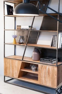 Outlet Bizzotto LIBRERIA IN LEGNO - JANAK