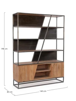 Outlet Bizzotto LIBRERIA IN LEGNO - JANAK