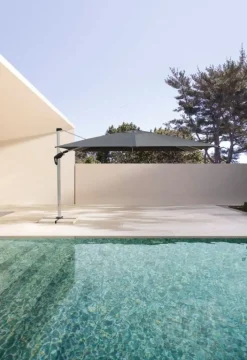 Outlet Bizzotto OMBRELLONE BRACCIO ARIES 3X3 ANOD-GRI T