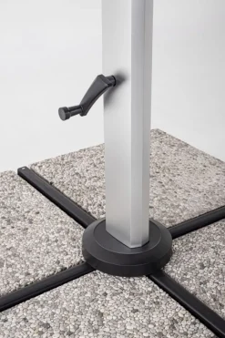 Outlet Bizzotto OMBRELLONE BRACCIO ARIES 3X3 ANOD-GRI T