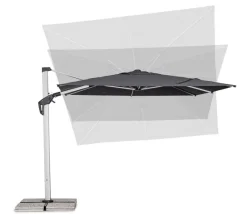 Outlet Bizzotto OMBRELLONE BRACCIO ARIES 3X3 ANOD-GRI T