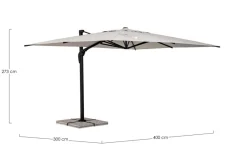 Discount Bizzotto OMBRELLONE BRACCIO ARIES3X4 ANTR-NAT T