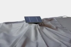 Bizzotto OMBRELLONE BRACCIO CON LED IN ALLUMINIO 3X3 ANTRACITE - INES