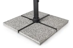 Clearance Bizzotto OMBRELLONE BRACCIO IN ALLUMINIO 4X4 ANTRACITE - INES