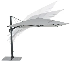 Best Bizzotto OMBRELLONE BRACCIO IN ALLUMINIO 3X4 ANTRACITE - INES